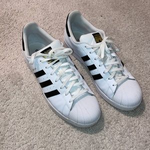 Men’s worn adidas superstar shoes